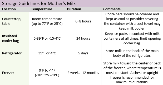 Storing Your Breastmilk - Guidelines & Tips – Mumma Bear